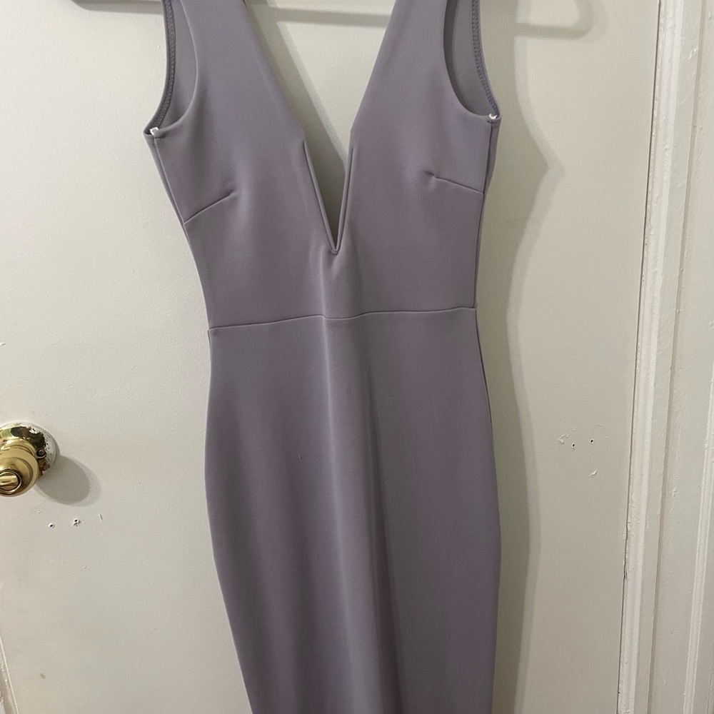 Missguided+ Gray Backless Dress